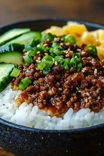 Korean Ground Beef Bowl
