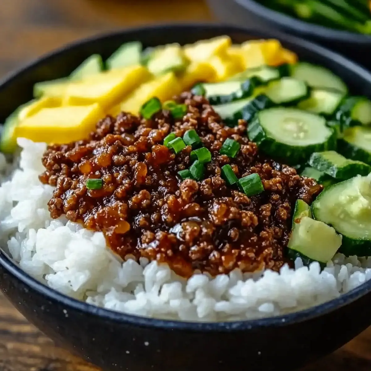 Korean Ground Beef Bowl