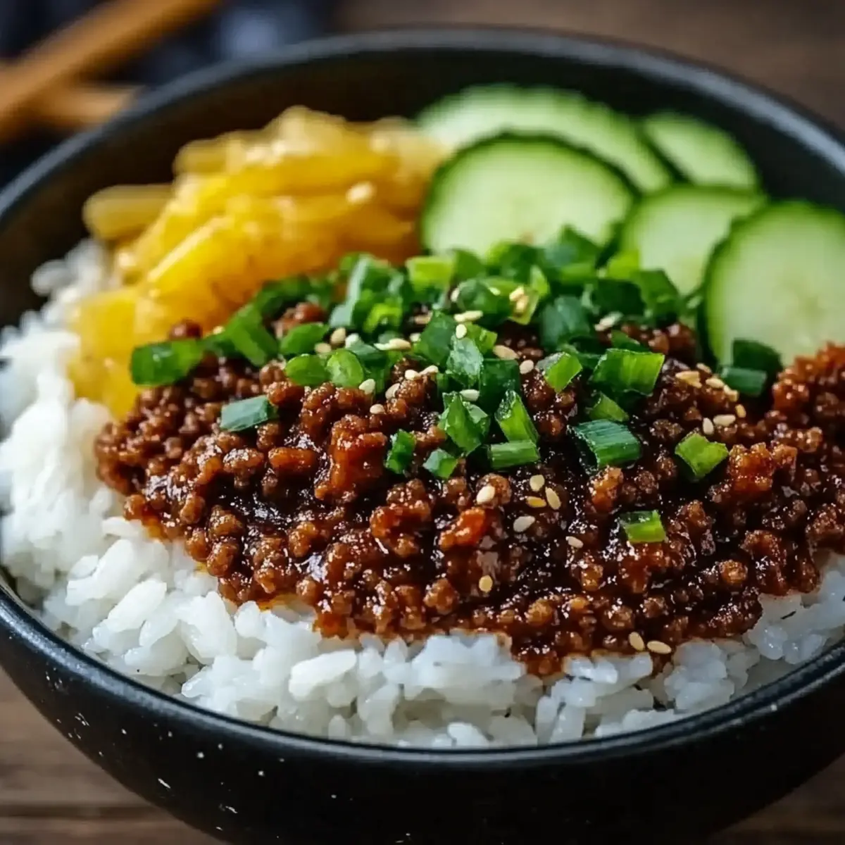 Korean Ground Beef Bowl
