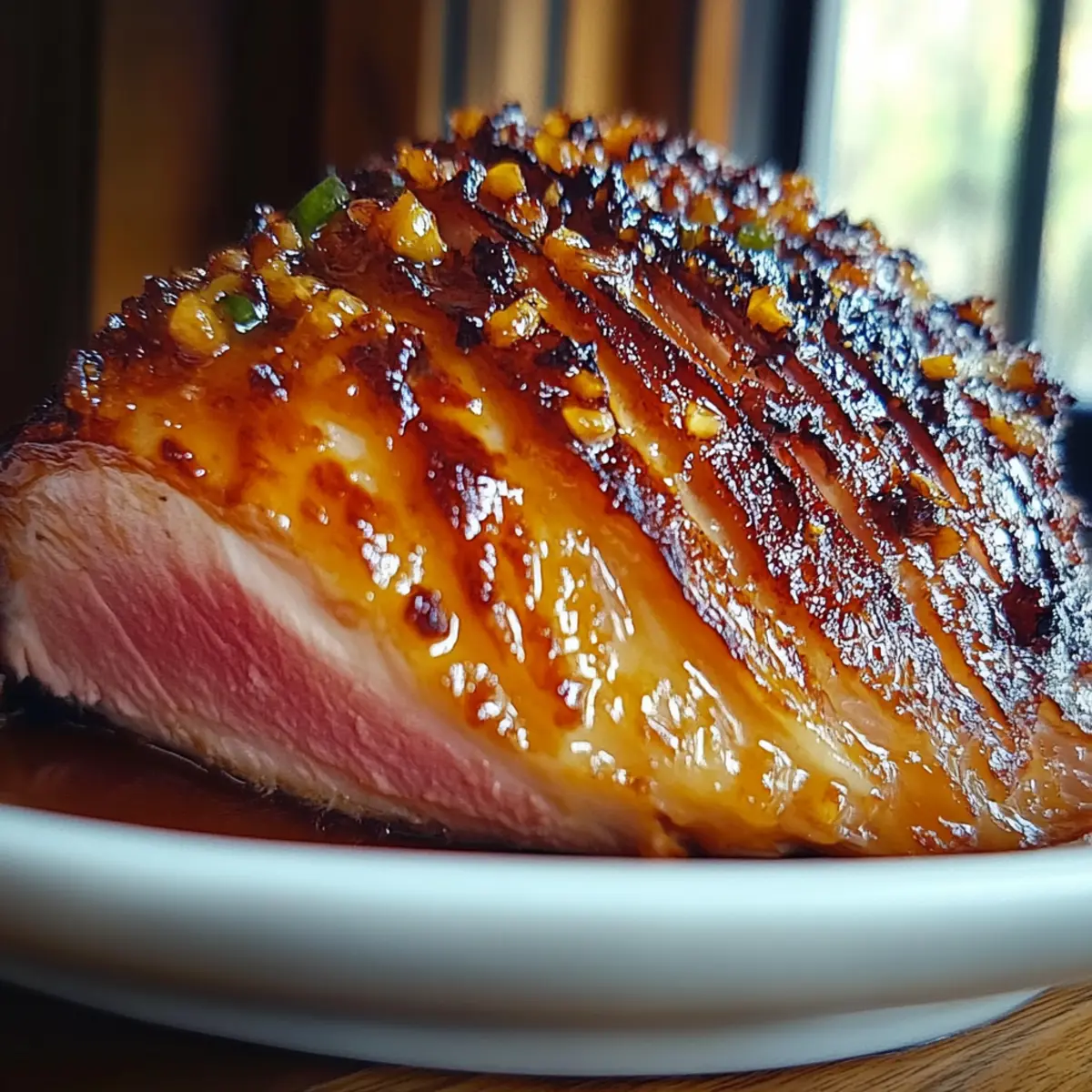 Maple Bourbon Glazed Ham