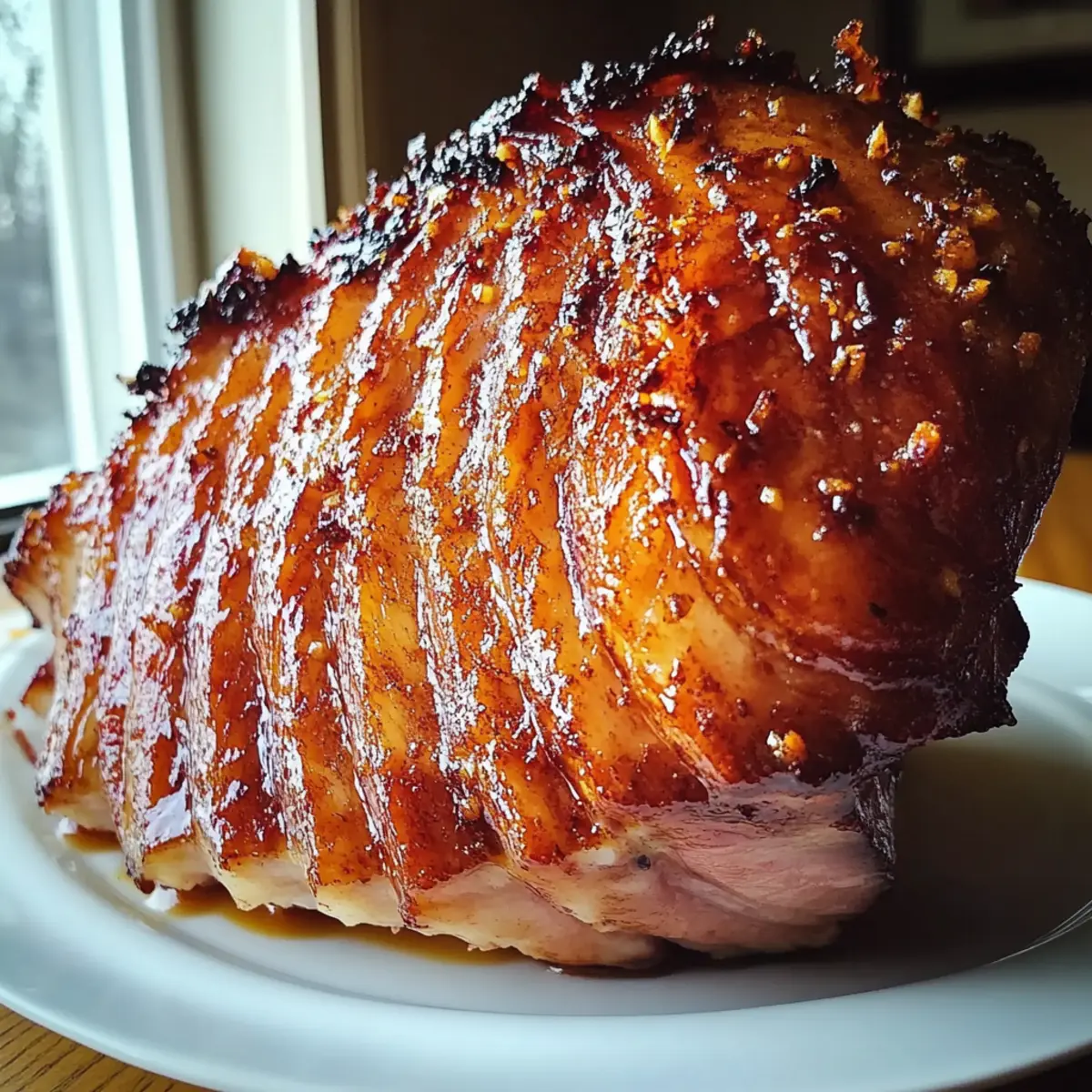 Maple Bourbon Glazed Ham