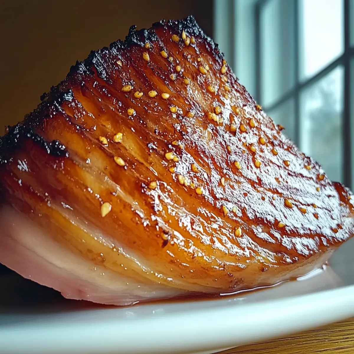 Maple Bourbon Glazed Ham