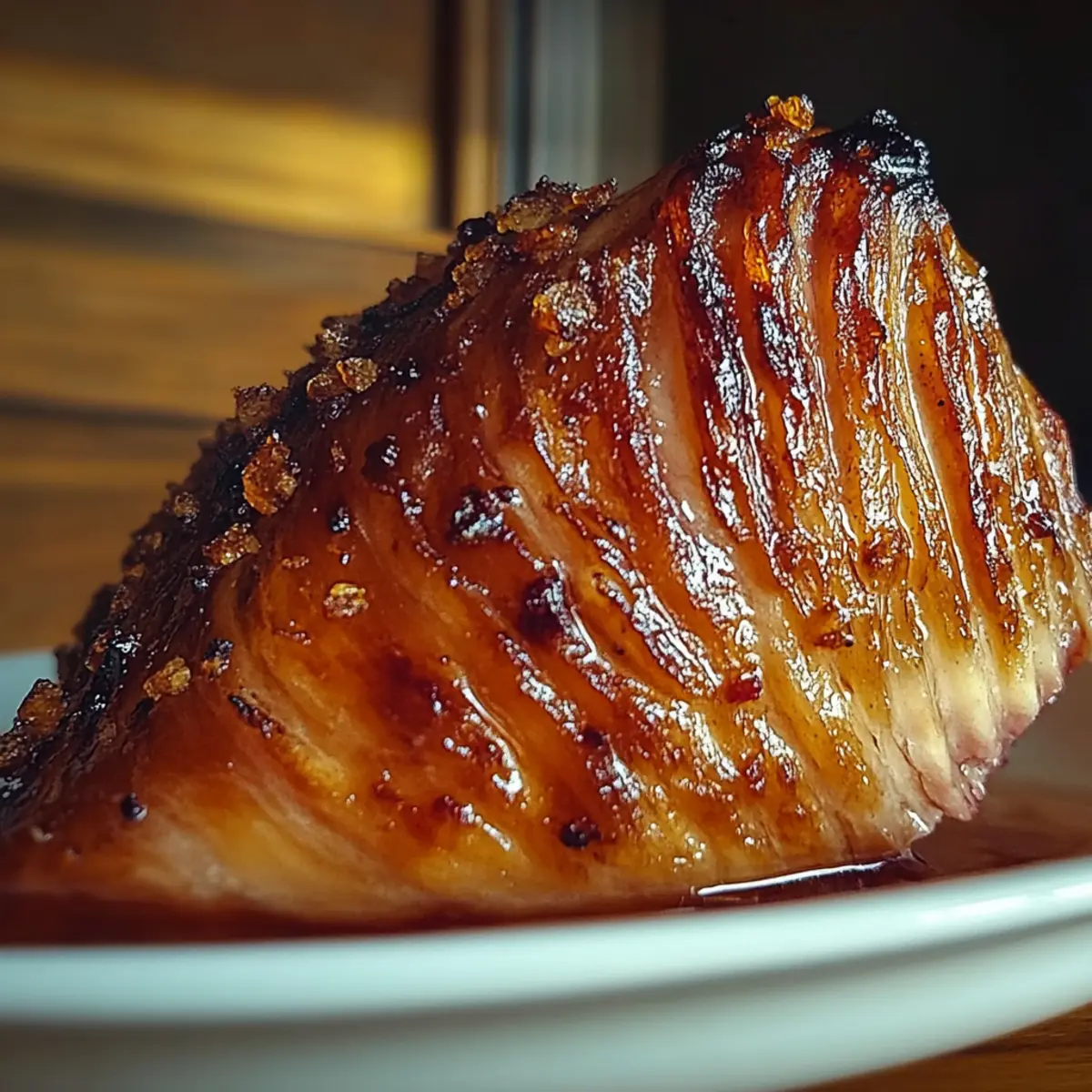Maple Bourbon Glazed Ham