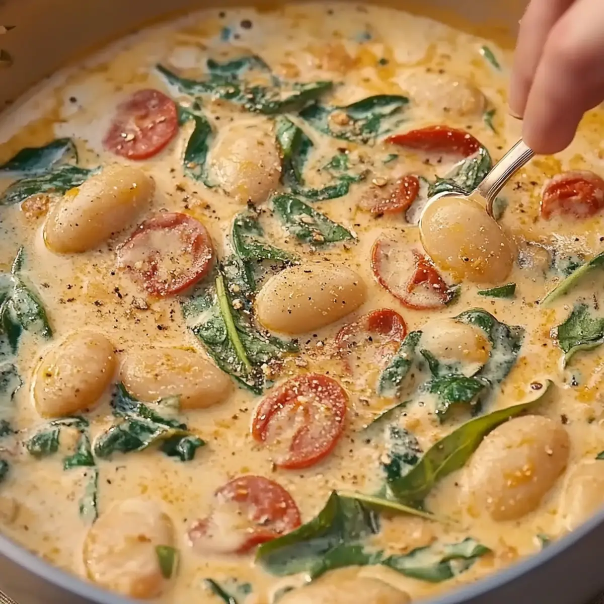 Marry Me Butter Beans With Creamy Tuscan Sauce