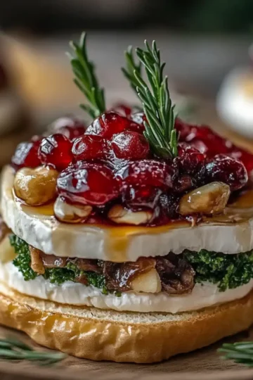 Mini Brie Christmas Trees
