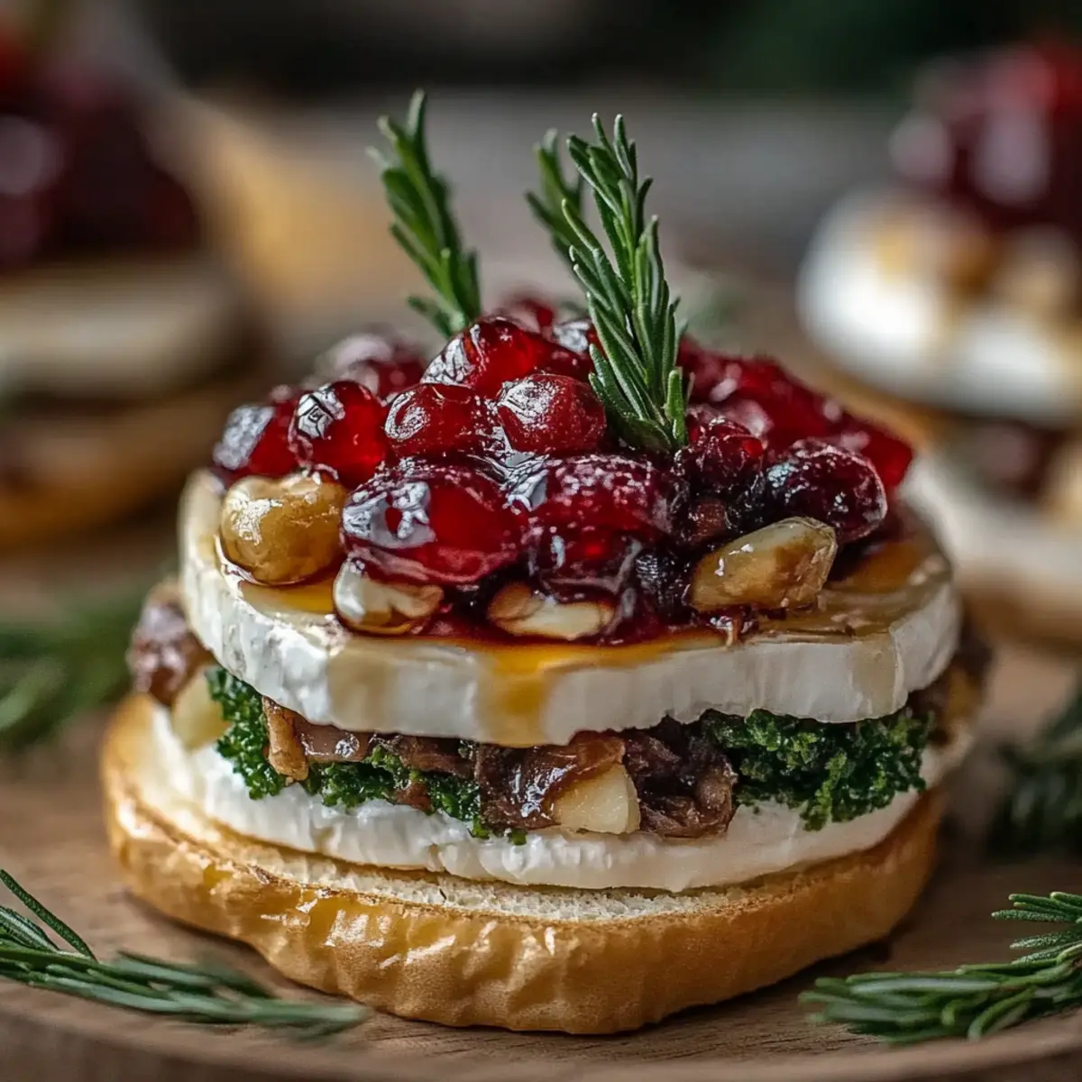 Mini Brie Christmas Trees
