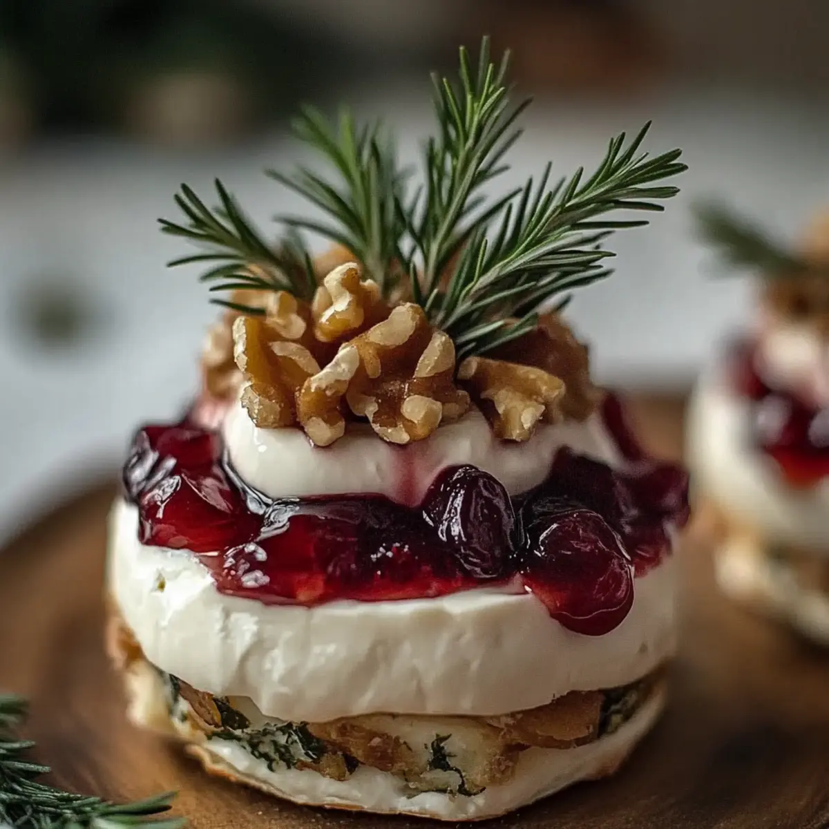 Mini Brie Christmas Trees