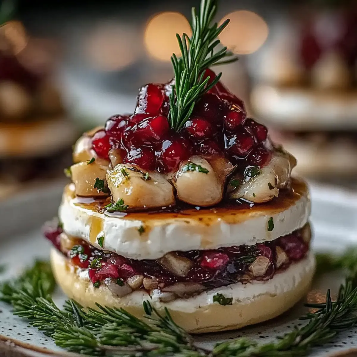 Mini Brie Christmas Trees
