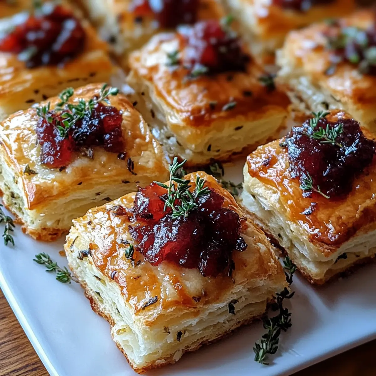 Mini Cranberry Brie Bites