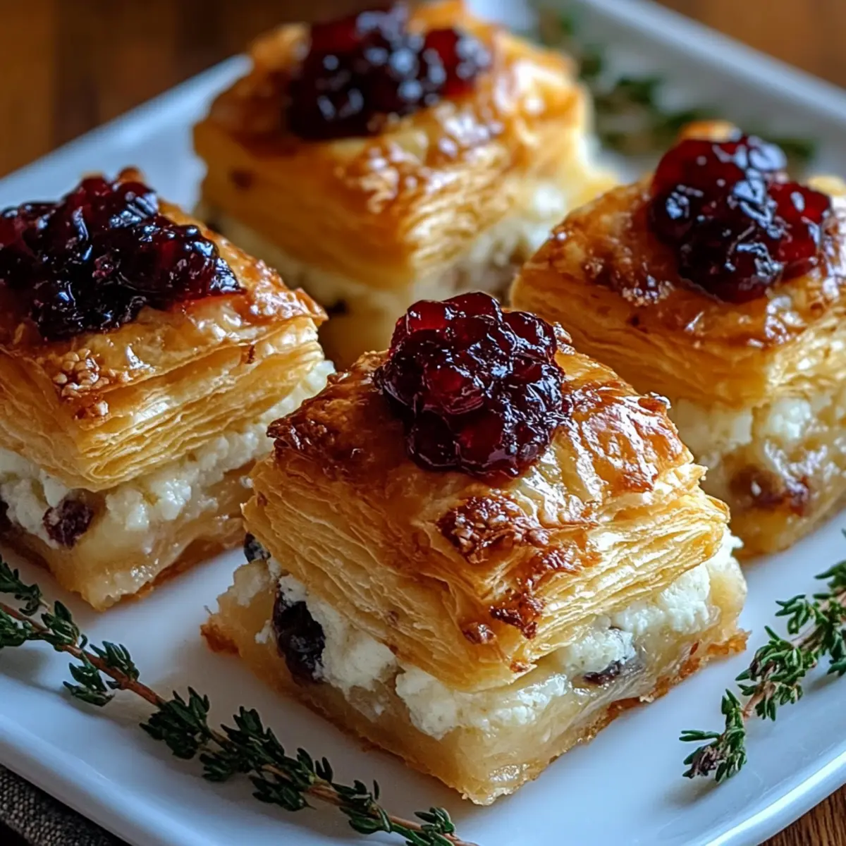 Mini Cranberry Brie Bites