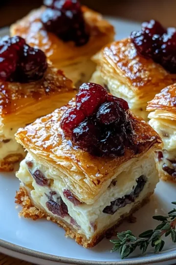 Mini Cranberry Brie Bites