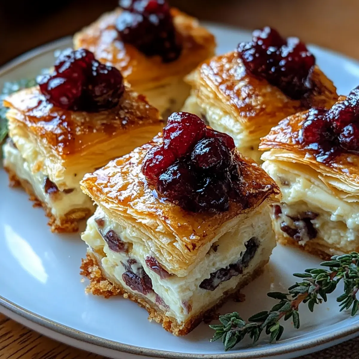 Mini Cranberry Brie Bites