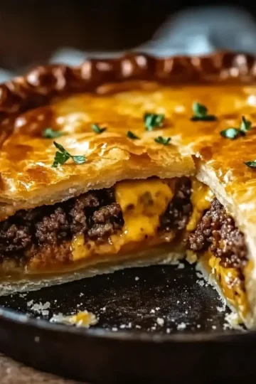 One-Pan Cheeseburger Pie Dinner