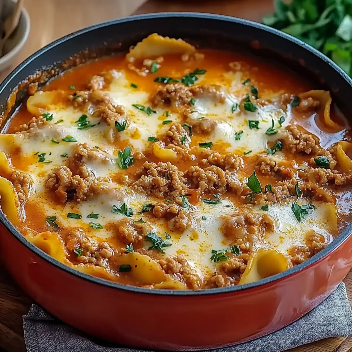 One Pot Ravioli Soup