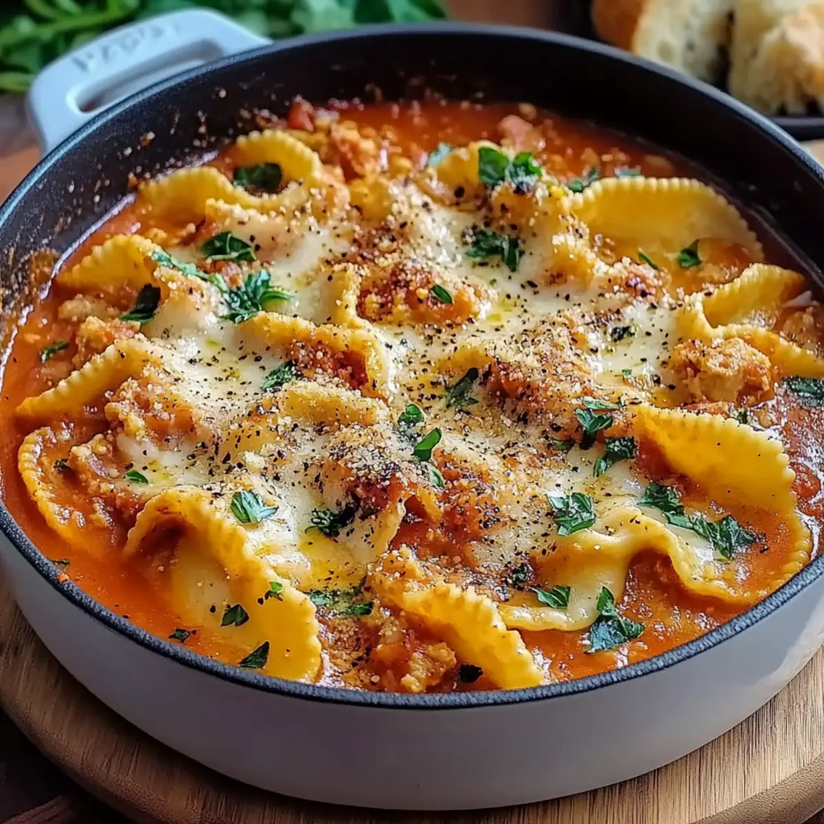 One Pot Ravioli Soup