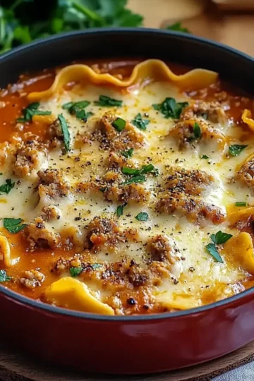 One Pot Ravioli Soup