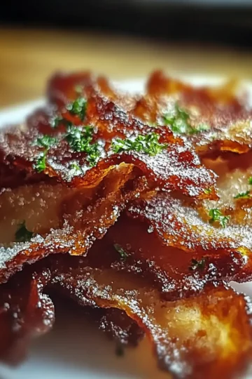 Parmesan Candied Bacon Crackers