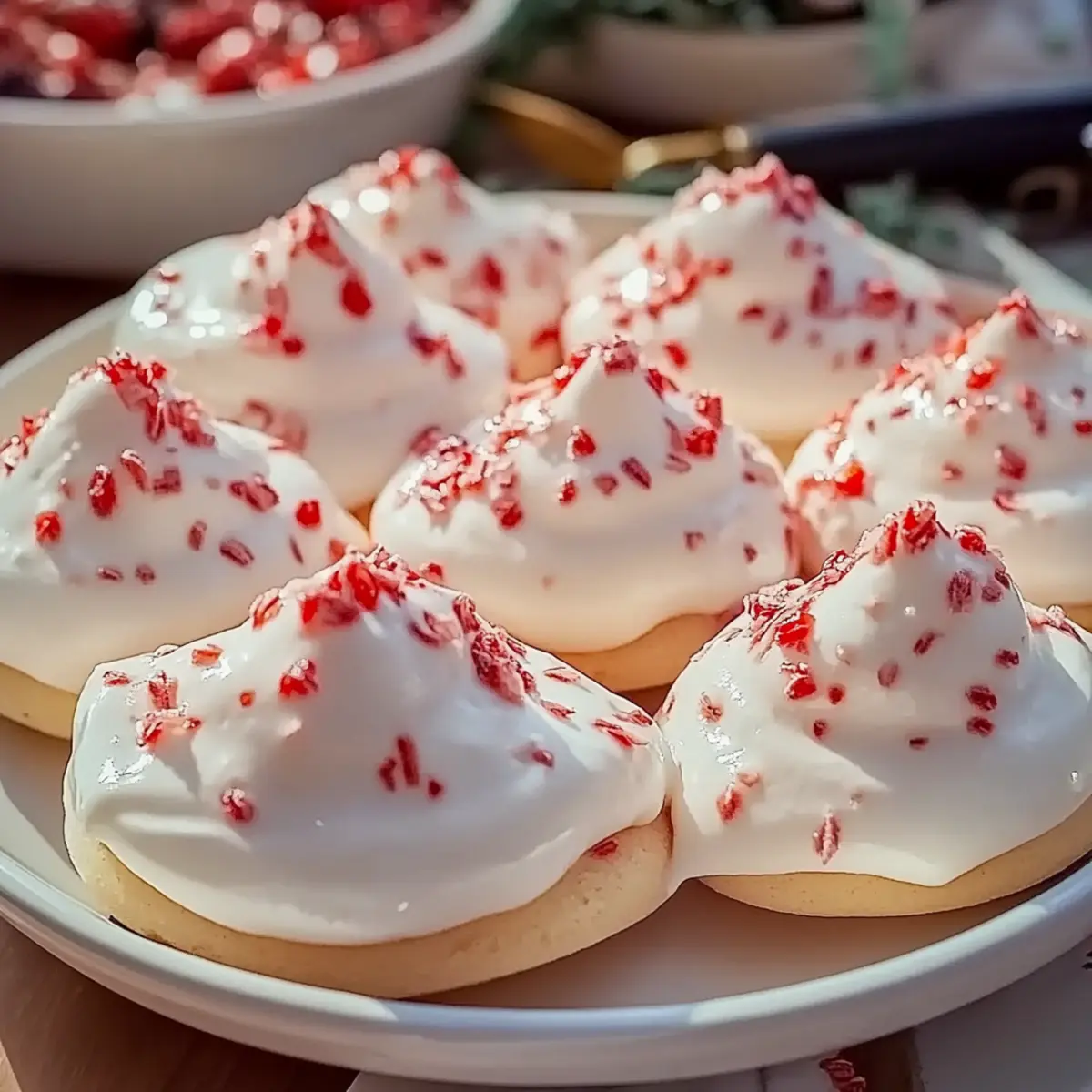 Peppermint Meringues