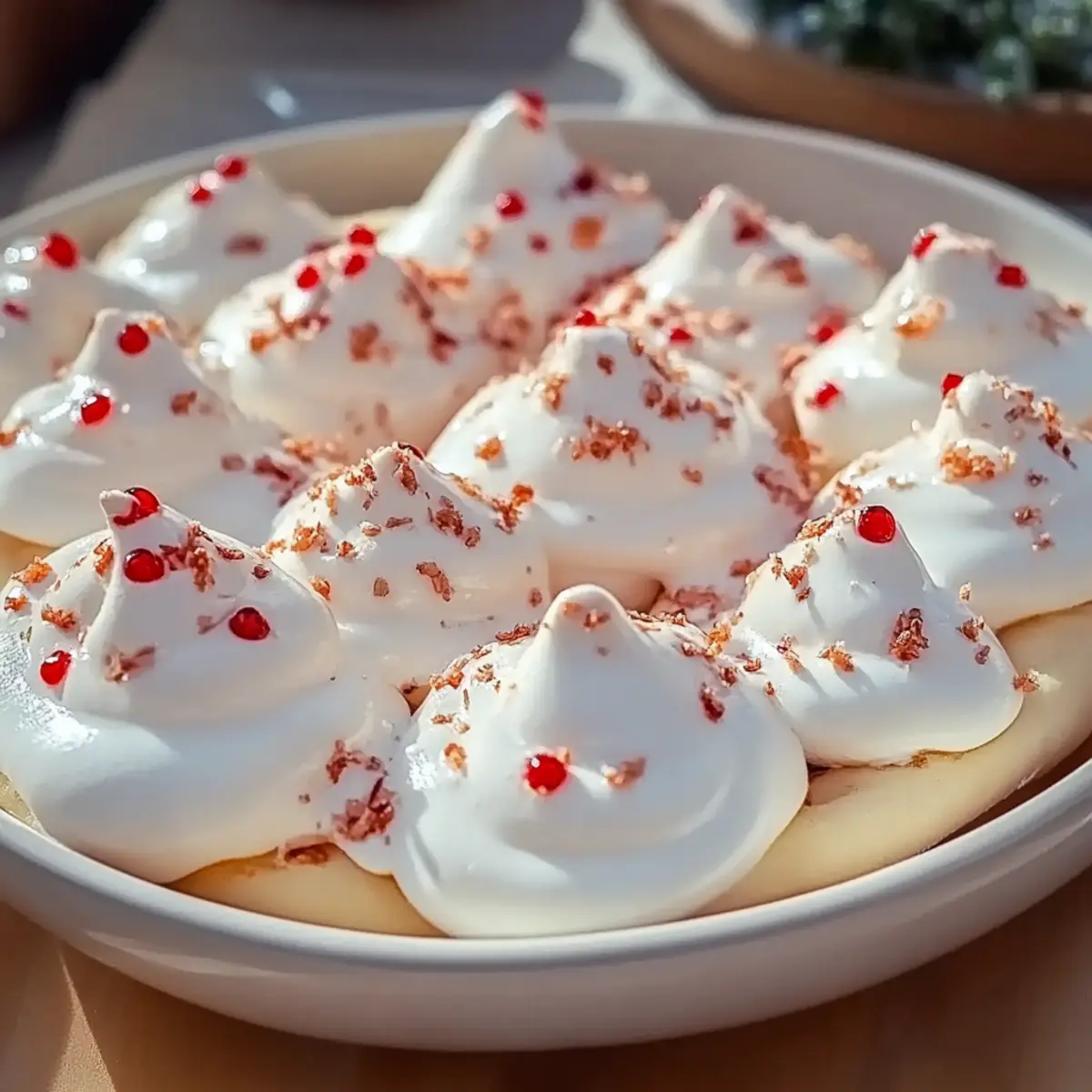 Peppermint Meringues