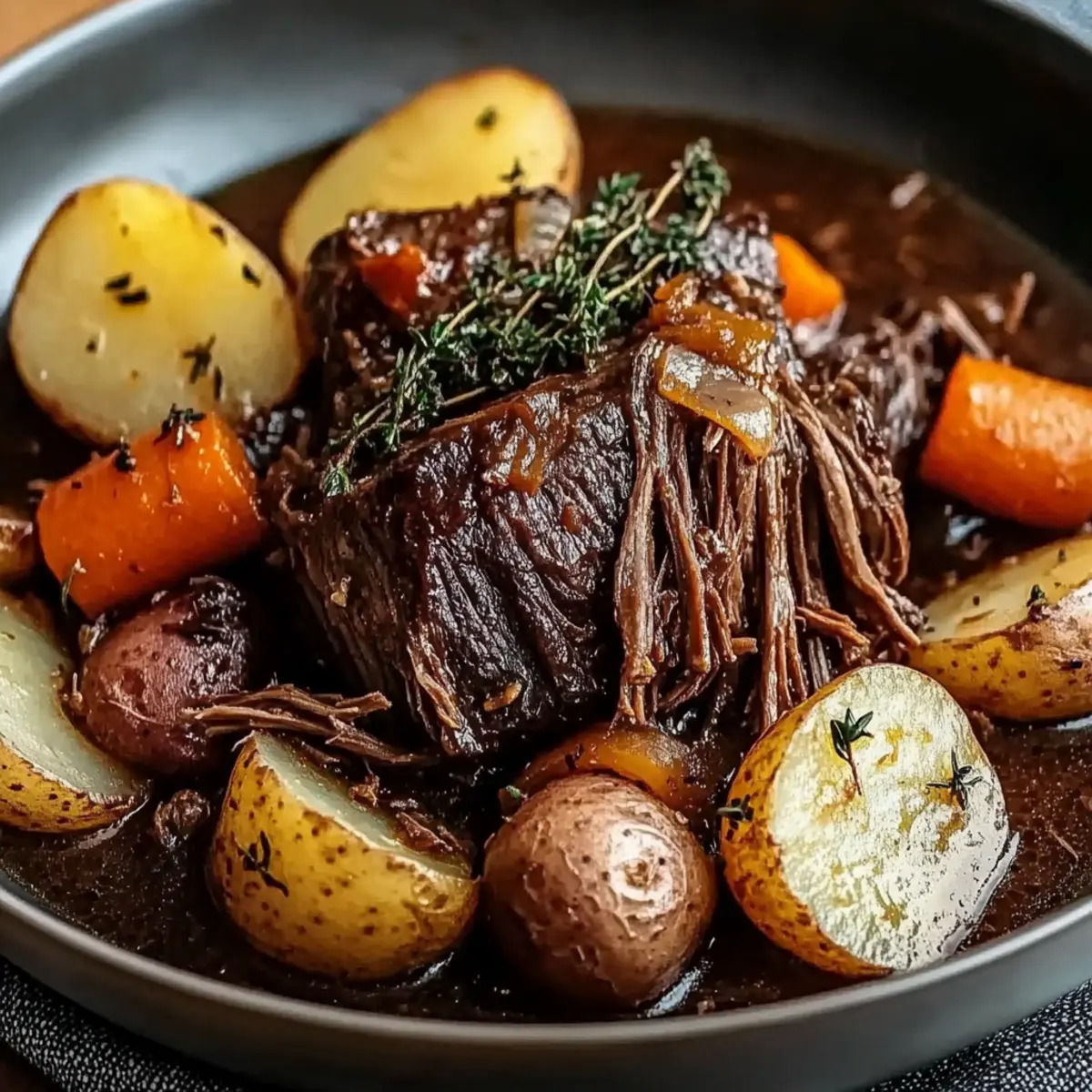 Pot Roast with Potatoes and Carrots
