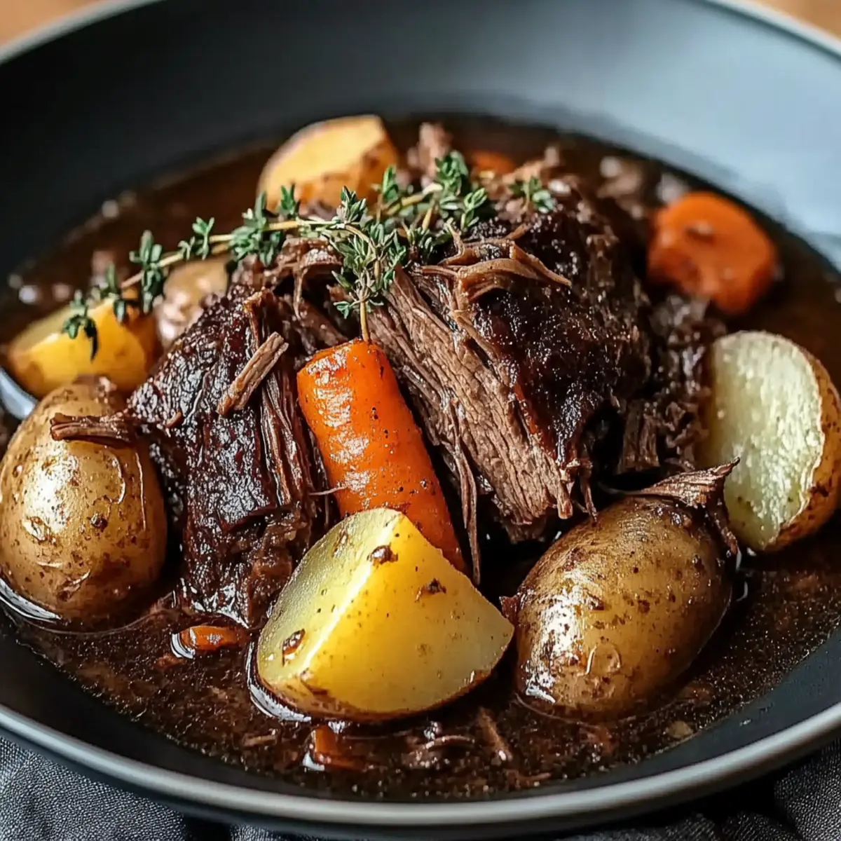 Pot Roast with Potatoes and Carrots