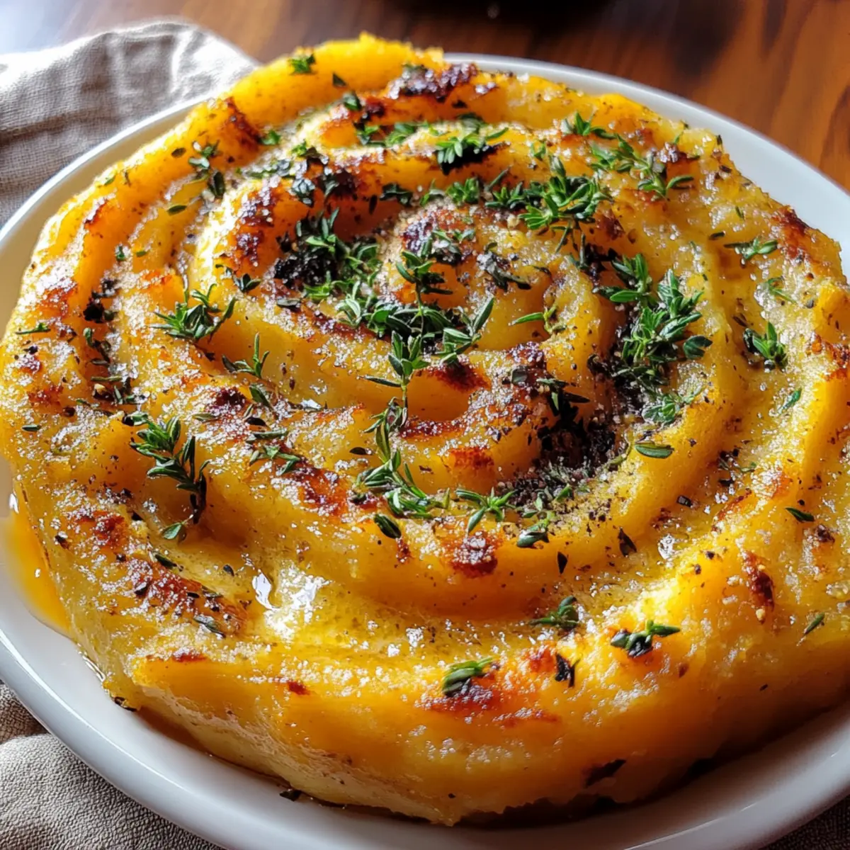 Roasted Garlic Mashed Butternut Squash