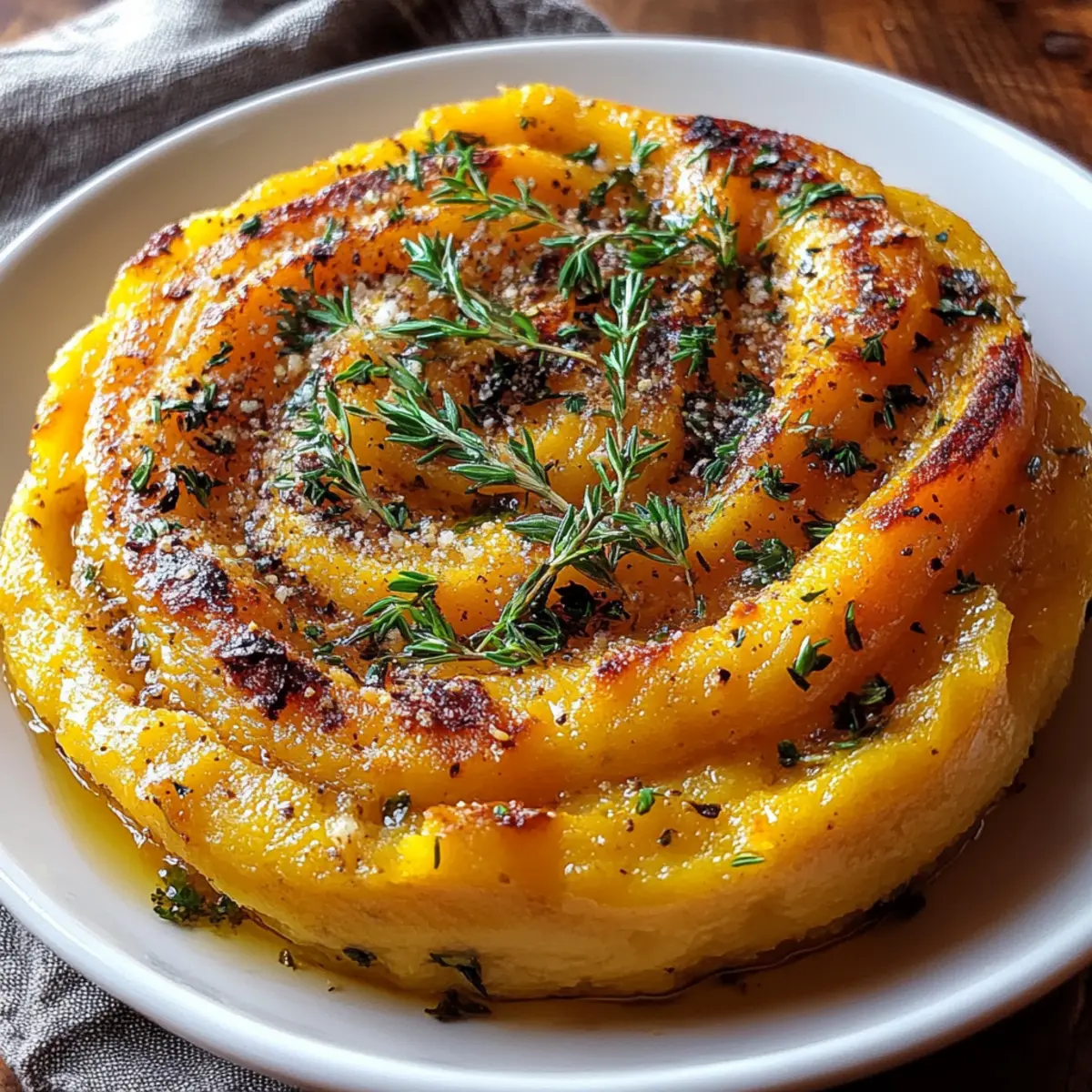 Roasted Garlic Mashed Butternut Squash