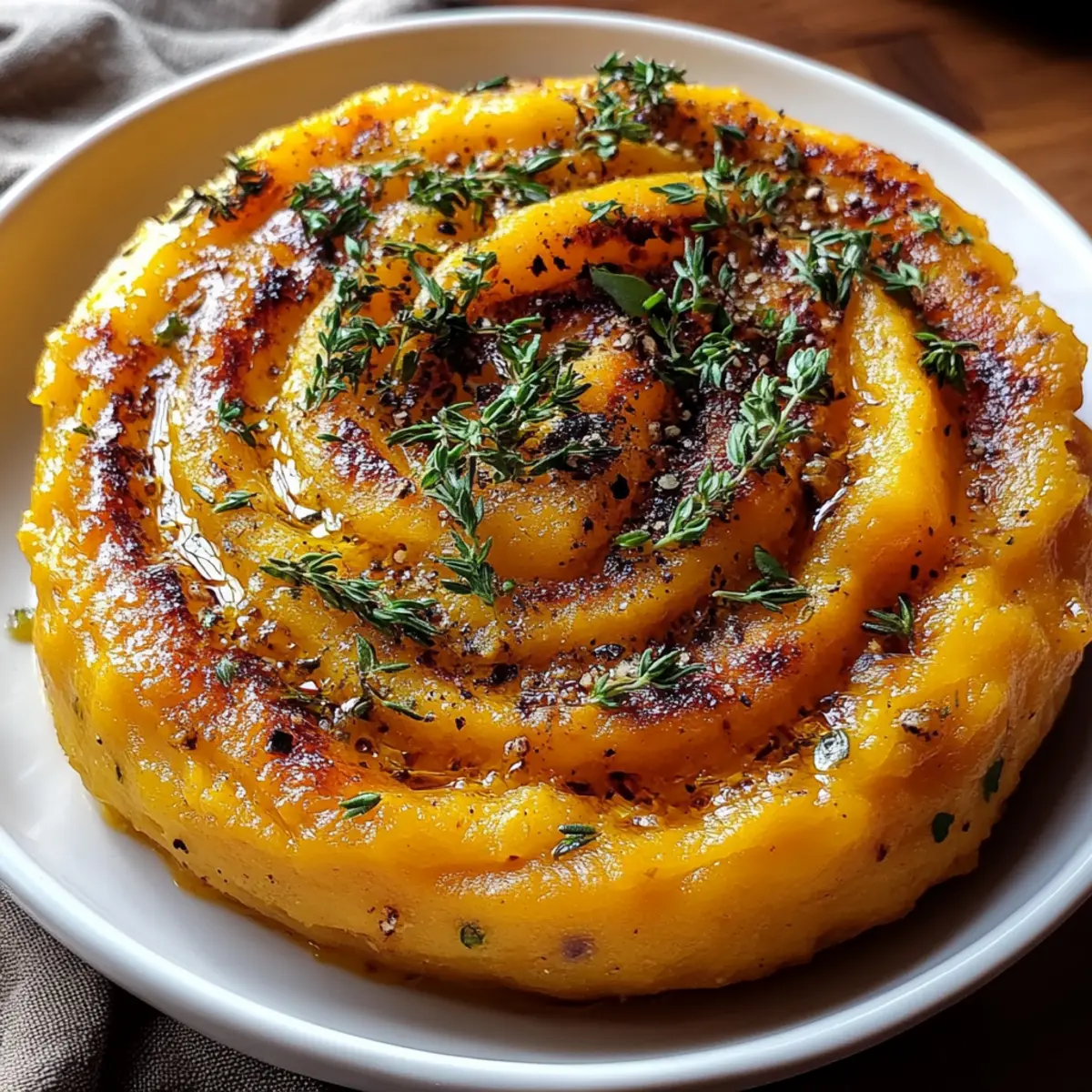 Roasted Garlic Mashed Butternut Squash
