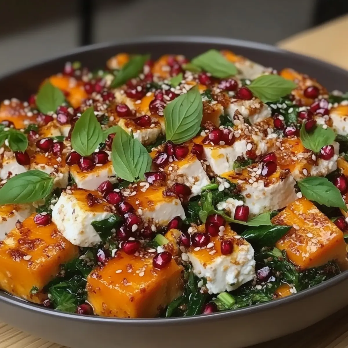Roasted Sweet Potato and Baby Kale Salad
