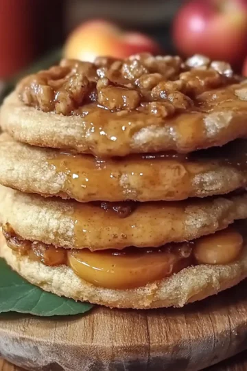 Salted Caramel Apple Pie Cookies