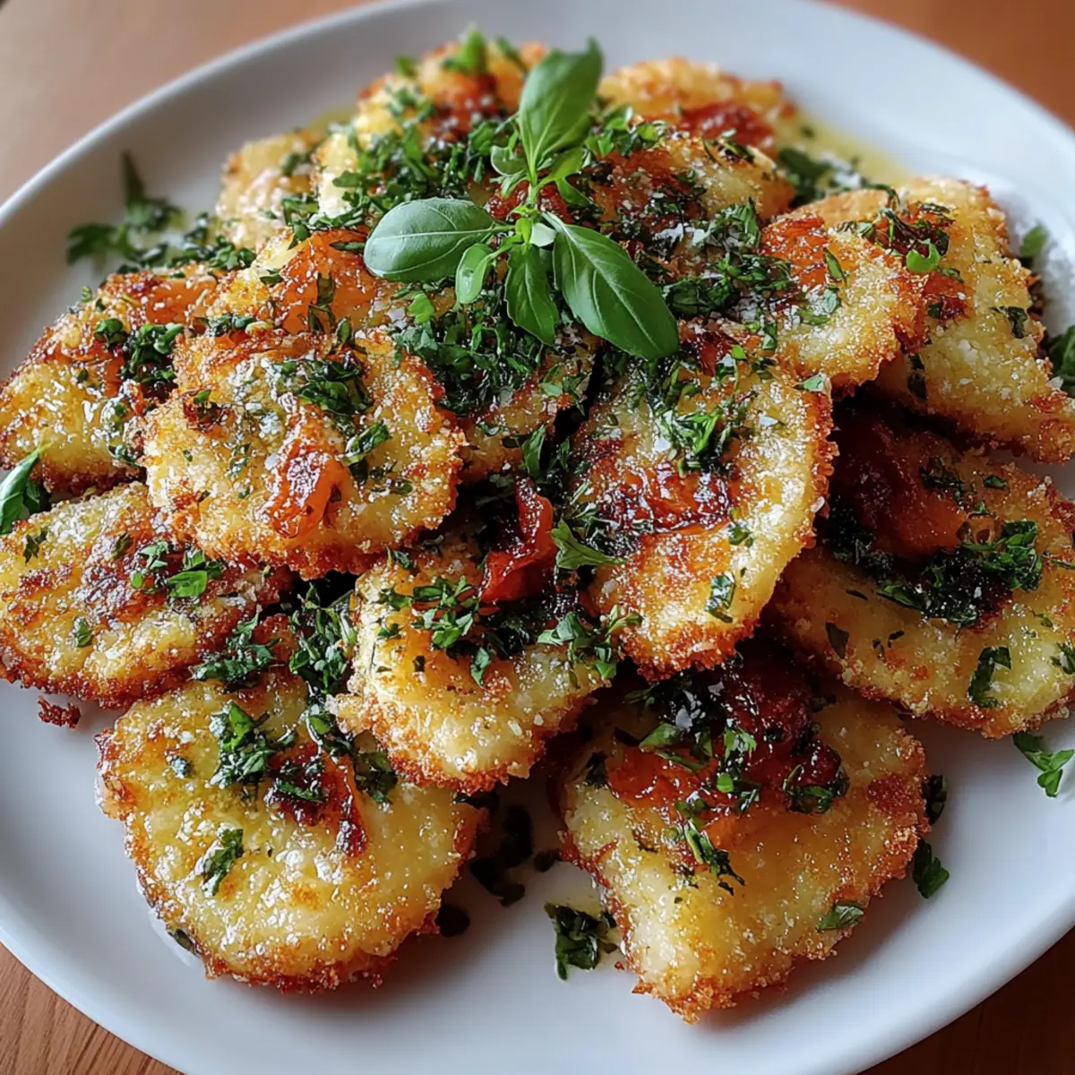 Savory Crispy Fried False with Zesty Herb Infusion