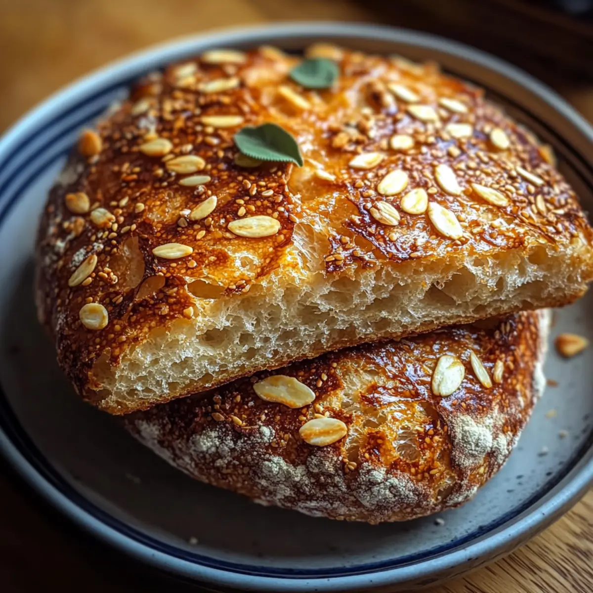 Soft and Chewy Honey Oat Sourdough Bread