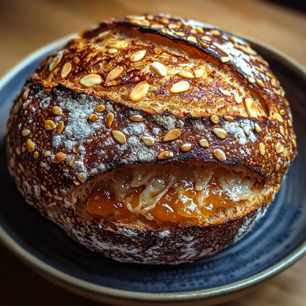 Soft and Chewy Honey Oat Sourdough Bread