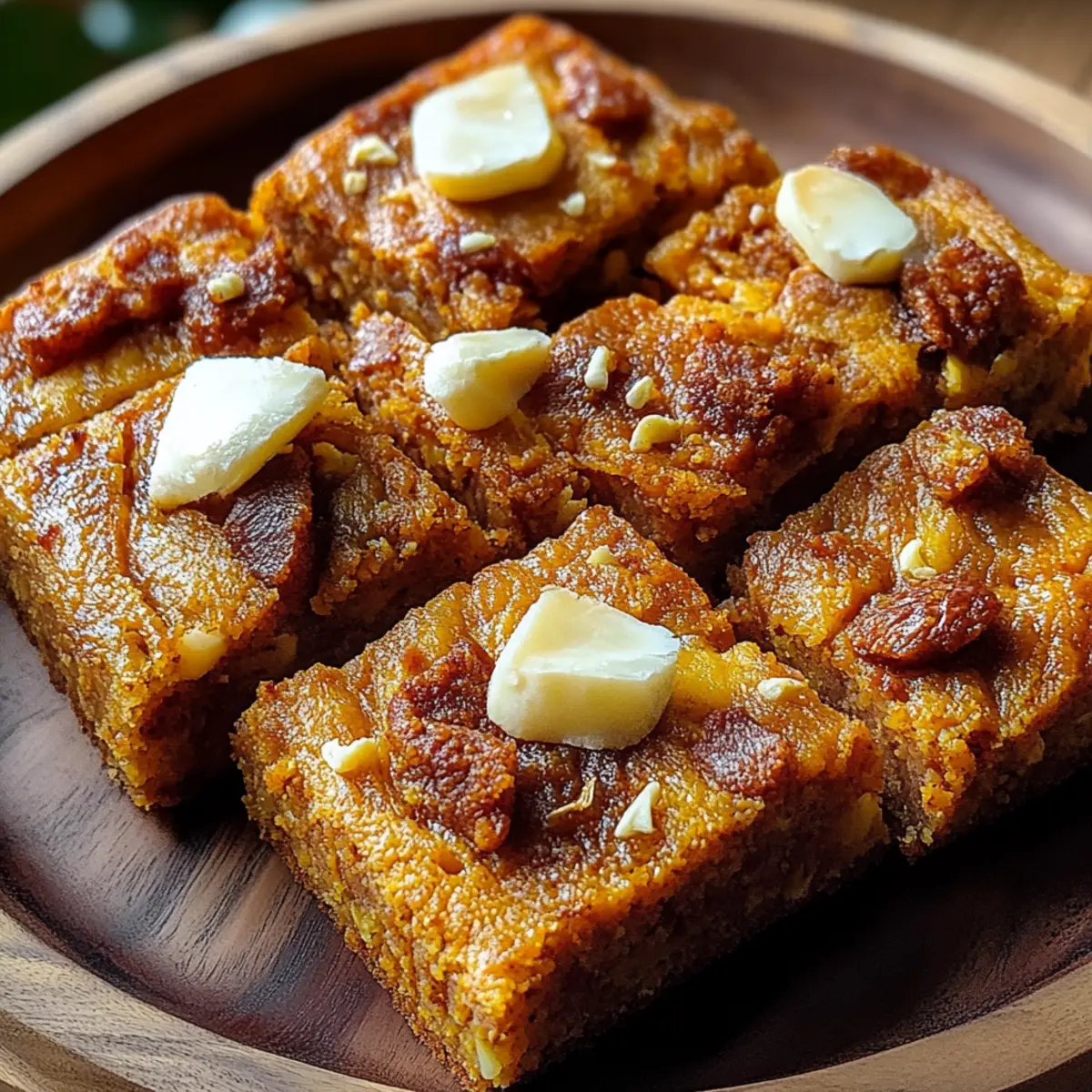 Spiced Baked Pumpkin Blondies
