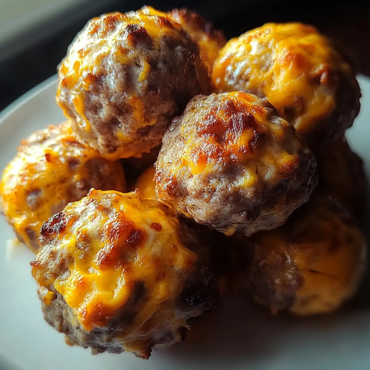 Spicy Rotel Cream Cheese Sausage Balls