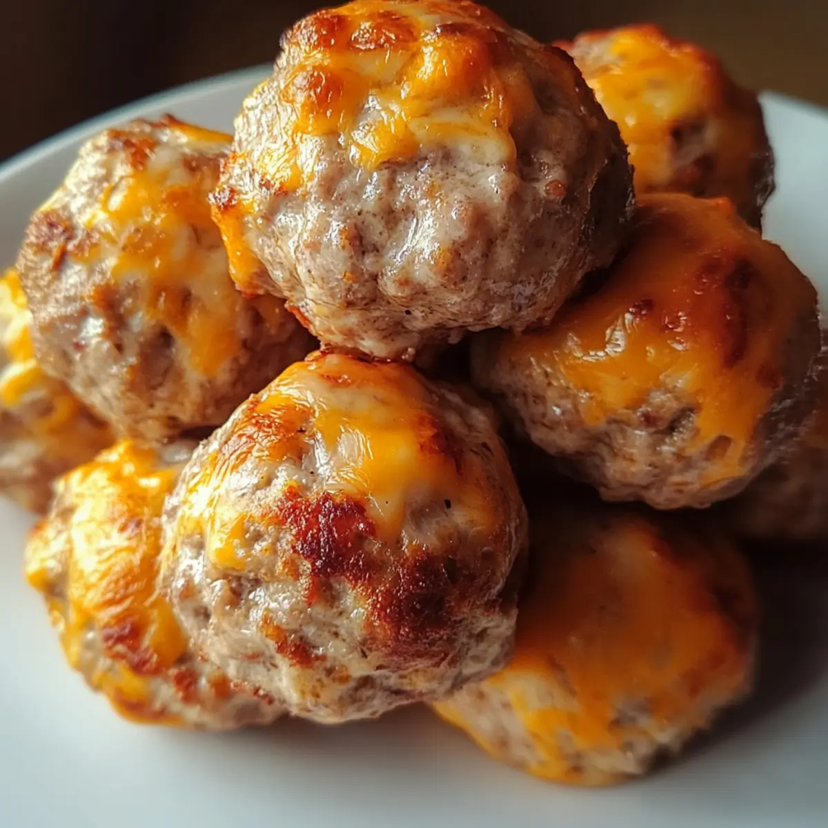 Spicy Rotel Cream Cheese Sausage Balls