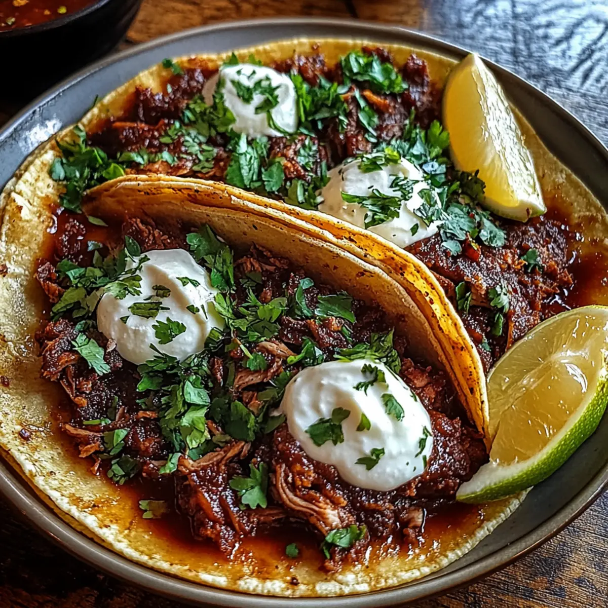Spicy Slow-Cooked Mexican Birria Tacos