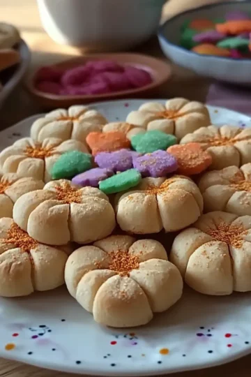 Spring Flower Shortbread Cookies