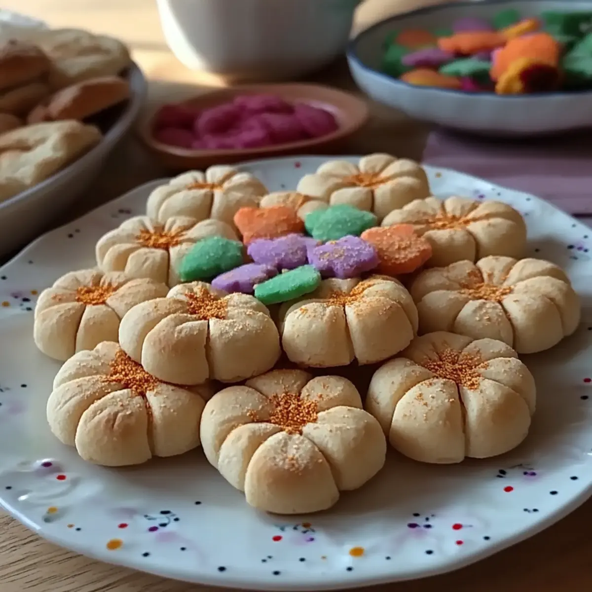 Spring Flower Shortbread Cookies