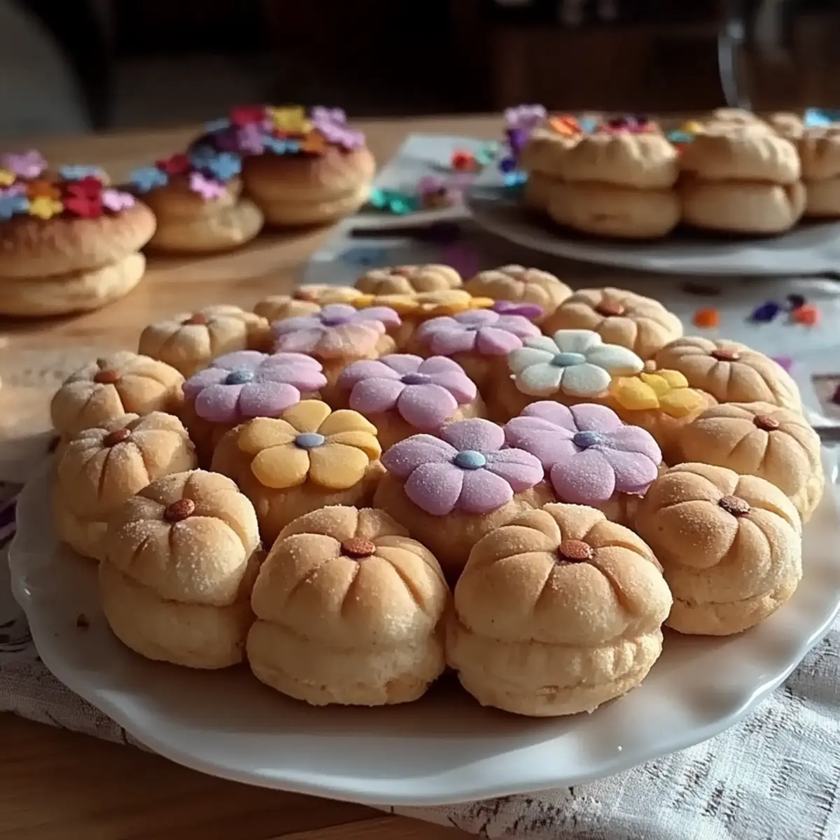 Spring Flower Shortbread Cookies