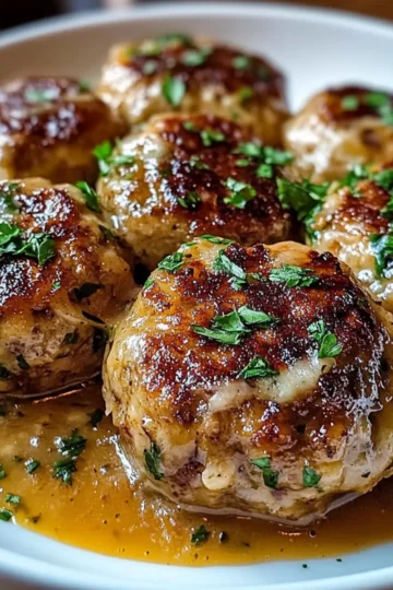 Stuffed Meatballs in Guinness Gravy