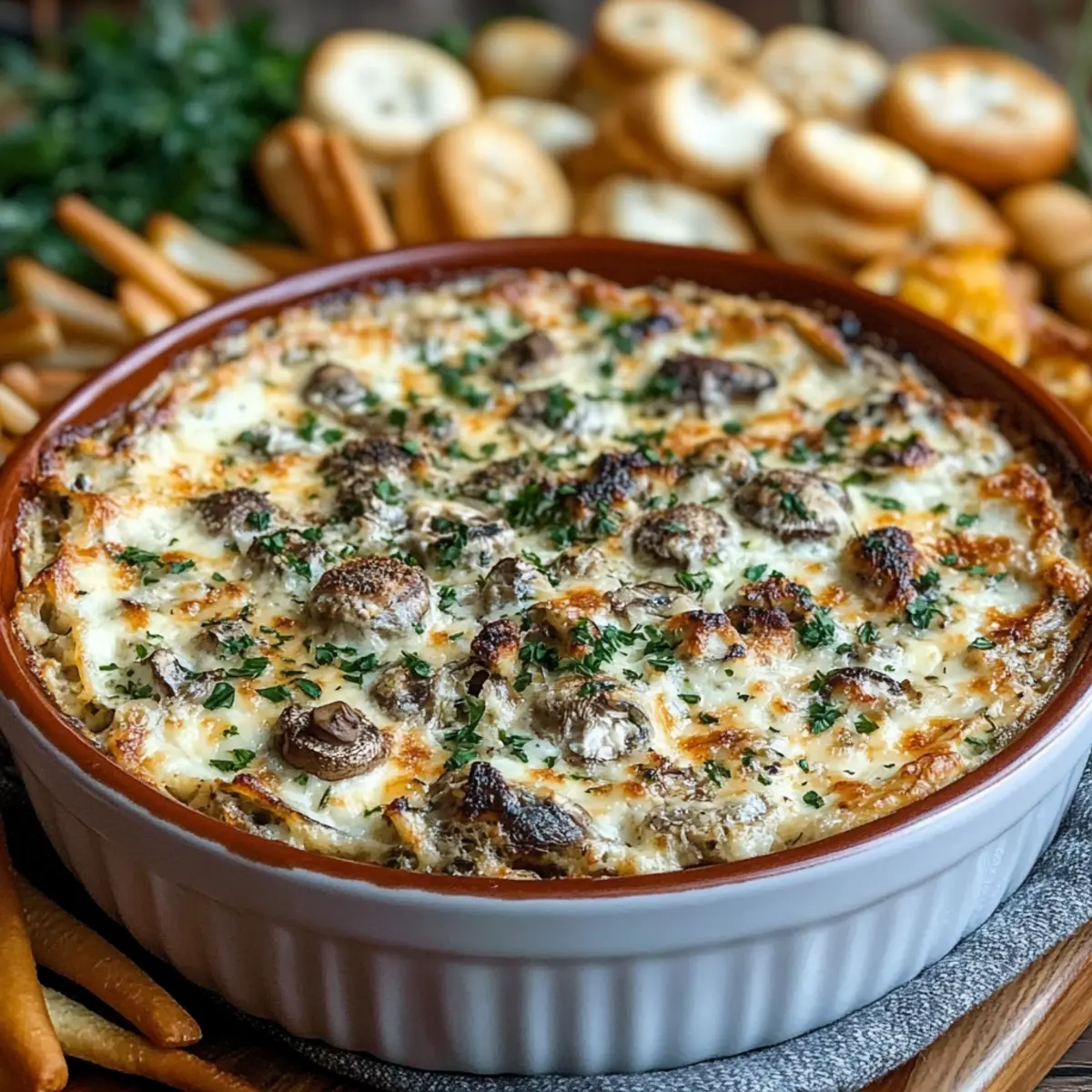 Stuffed Mushroom Dip