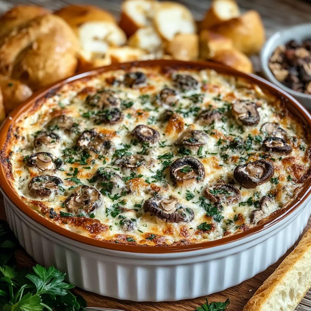 Stuffed Mushroom Dip