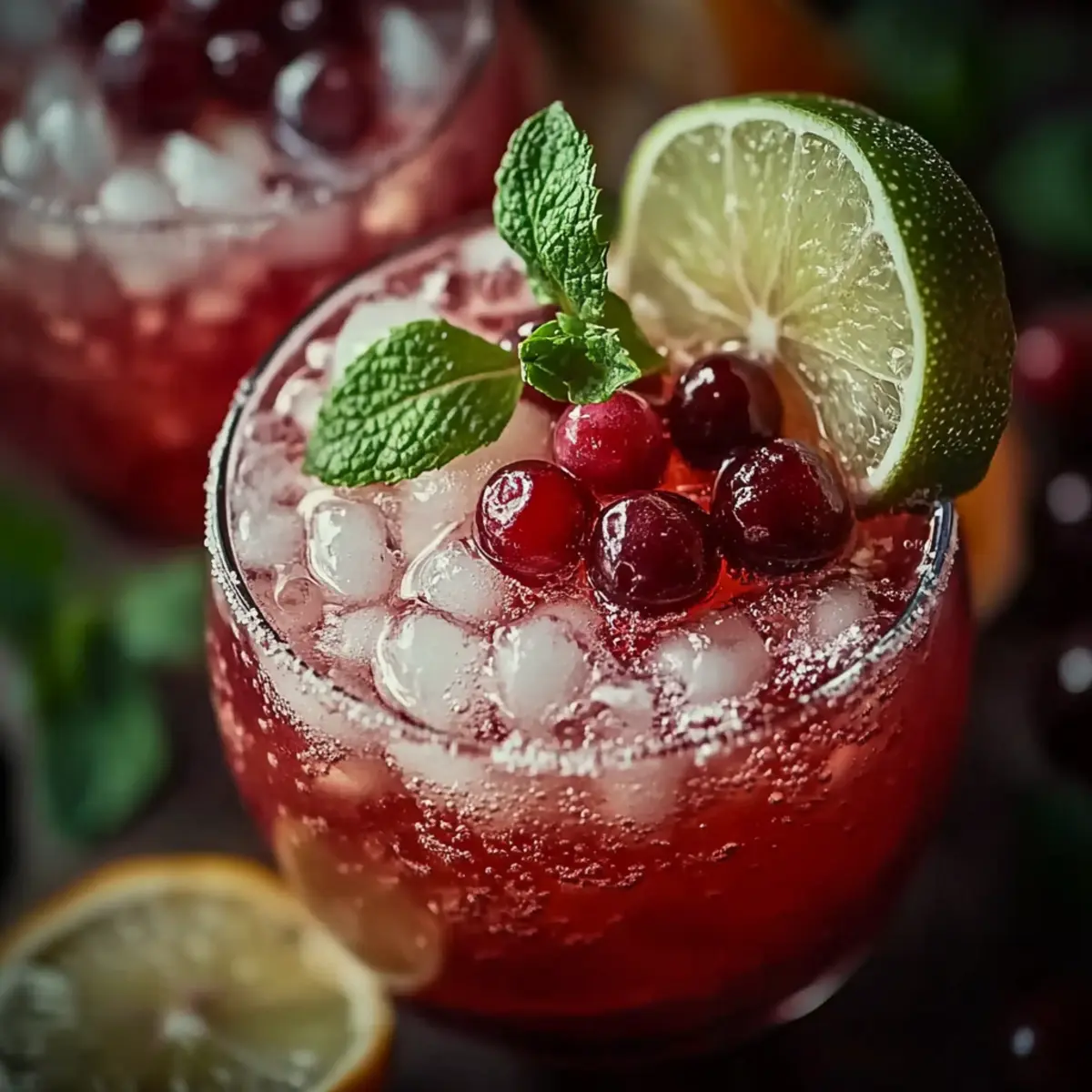 Vanilla Cranberry Crush Mocktail