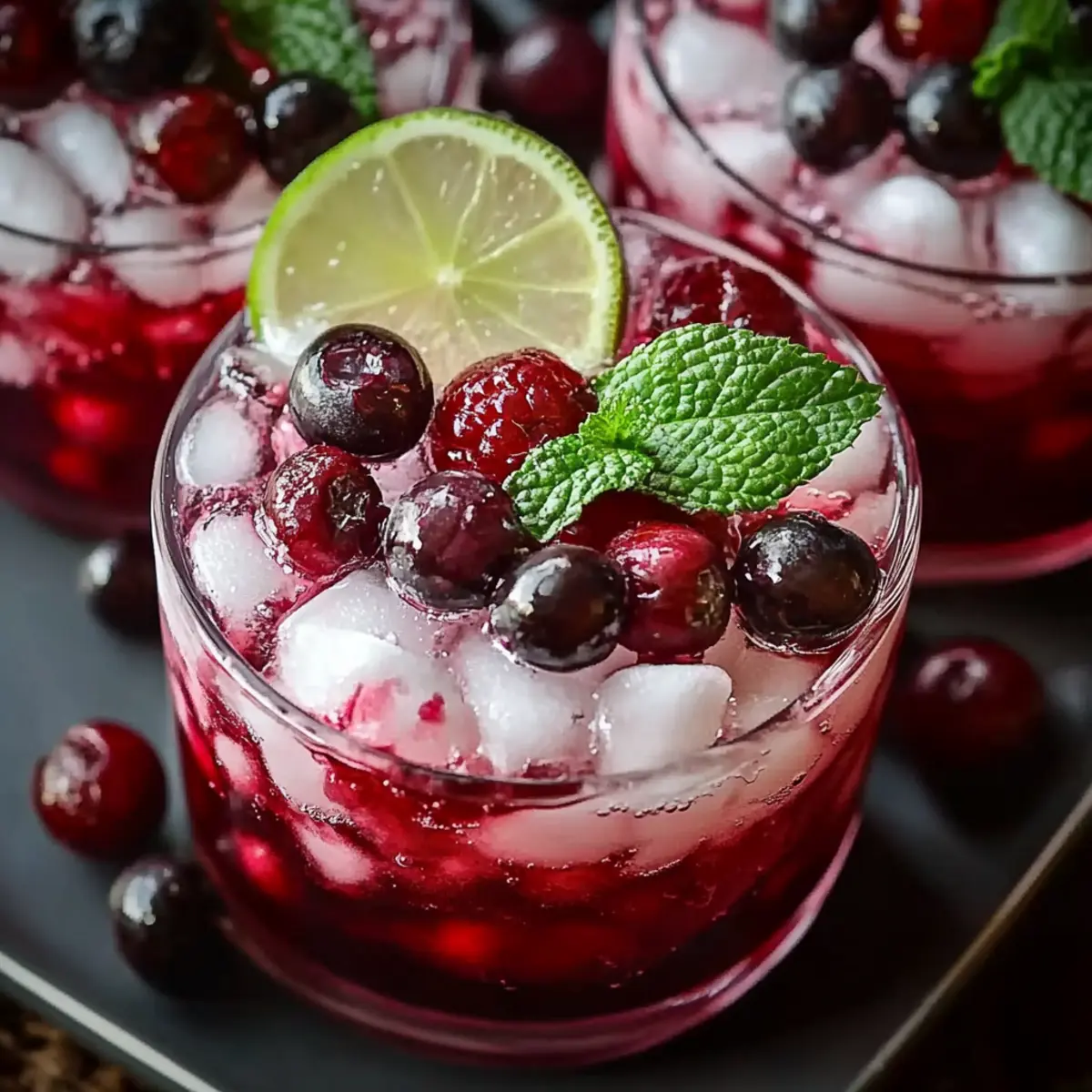 Vanilla Cranberry Crush Mocktail