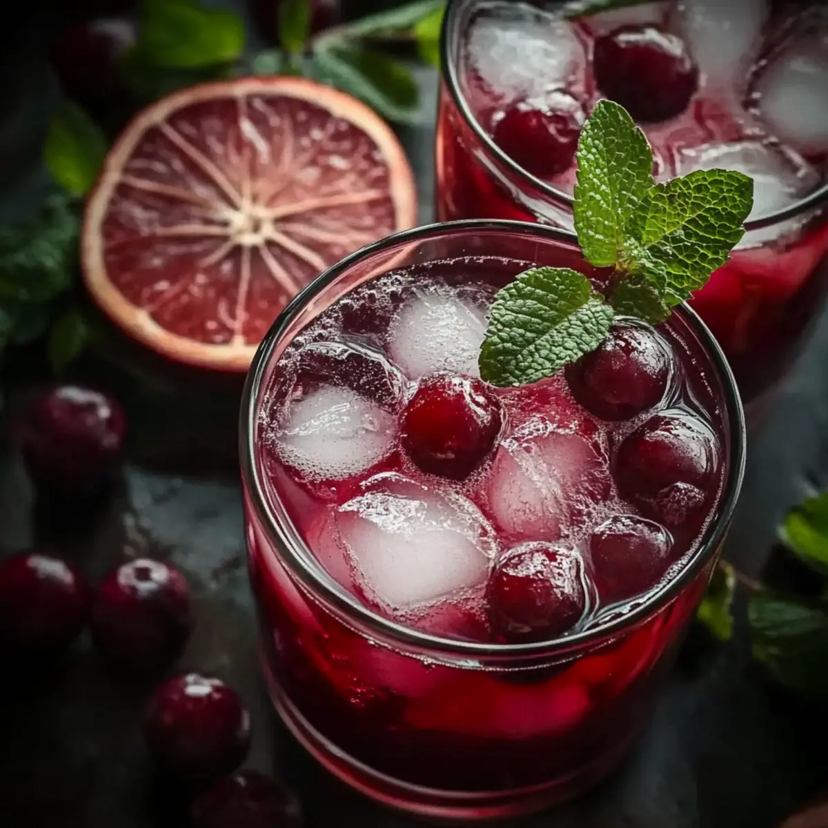 Vanilla Cranberry Crush Mocktail
