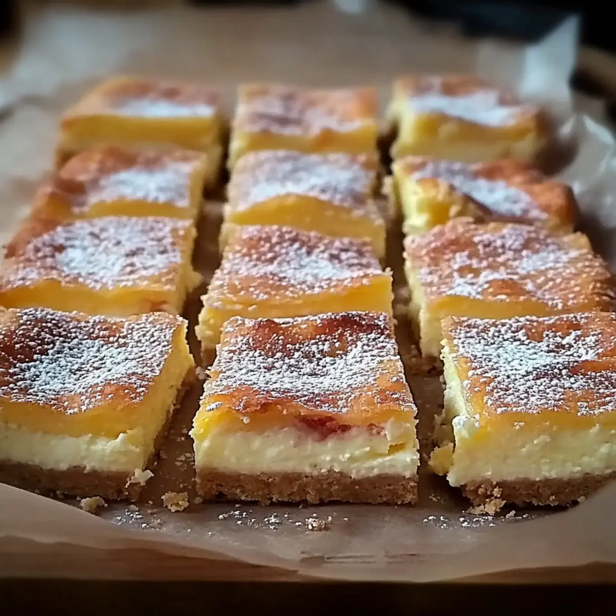 Vanilla Custard Cream Squares