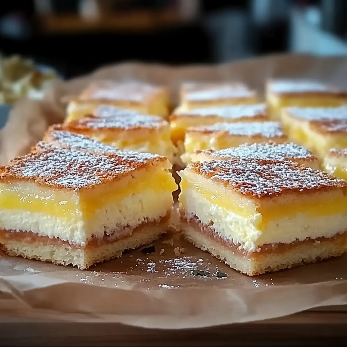 Vanilla Custard Cream Squares