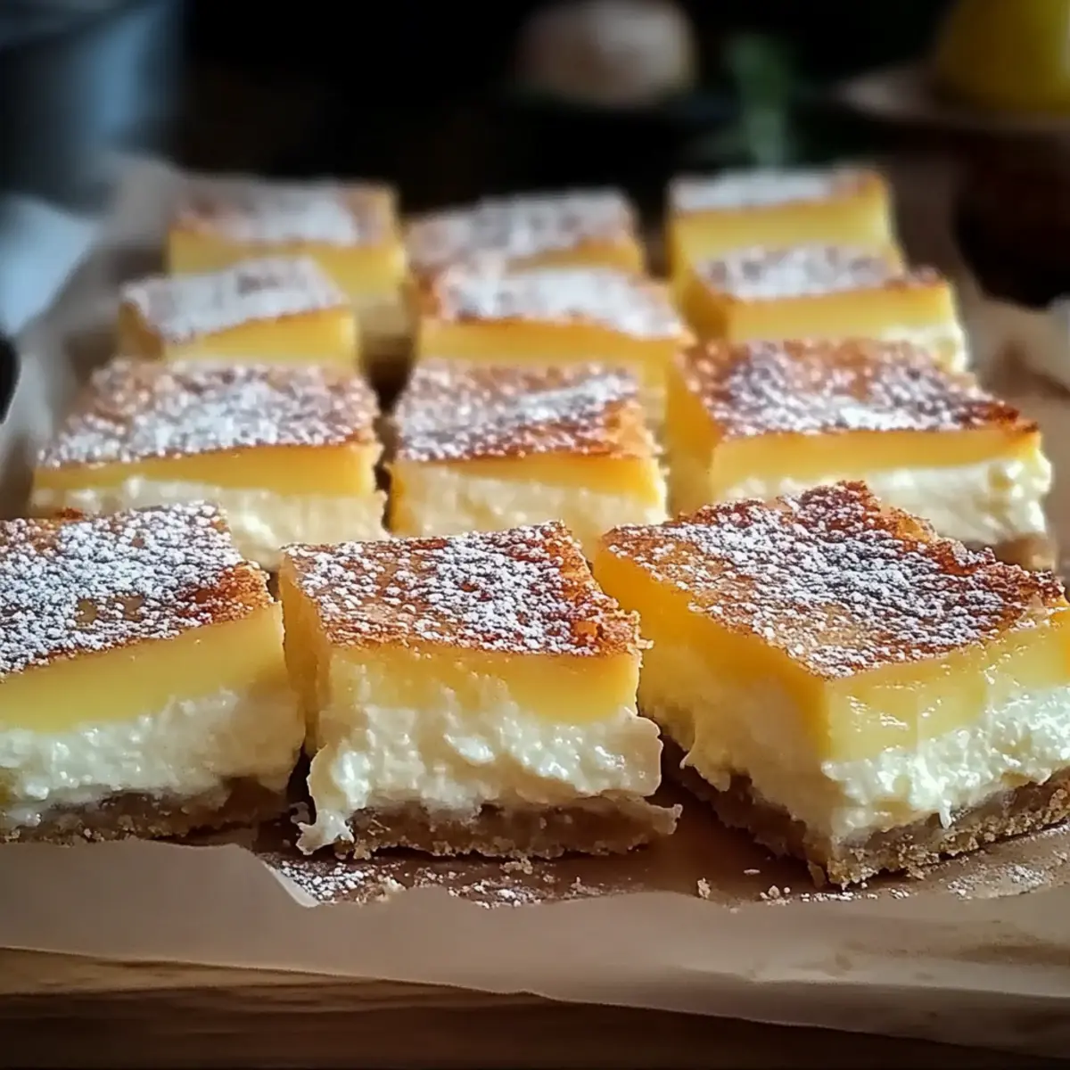 Vanilla Custard Cream Squares