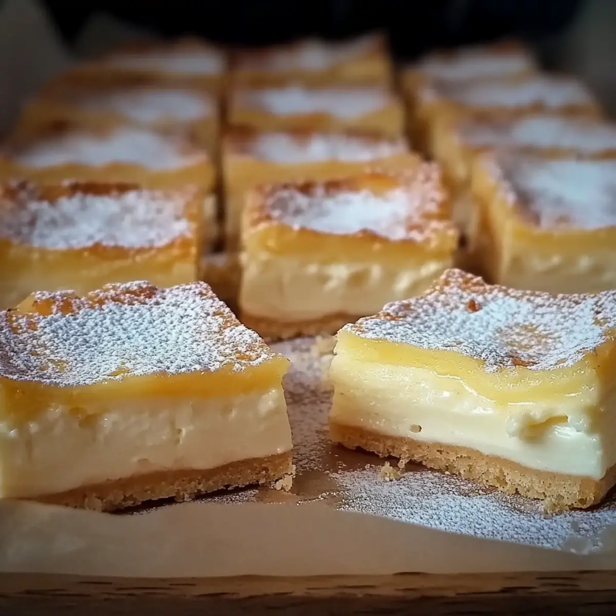 Vanilla Custard Cream Squares